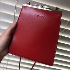 Red vintage guess purse